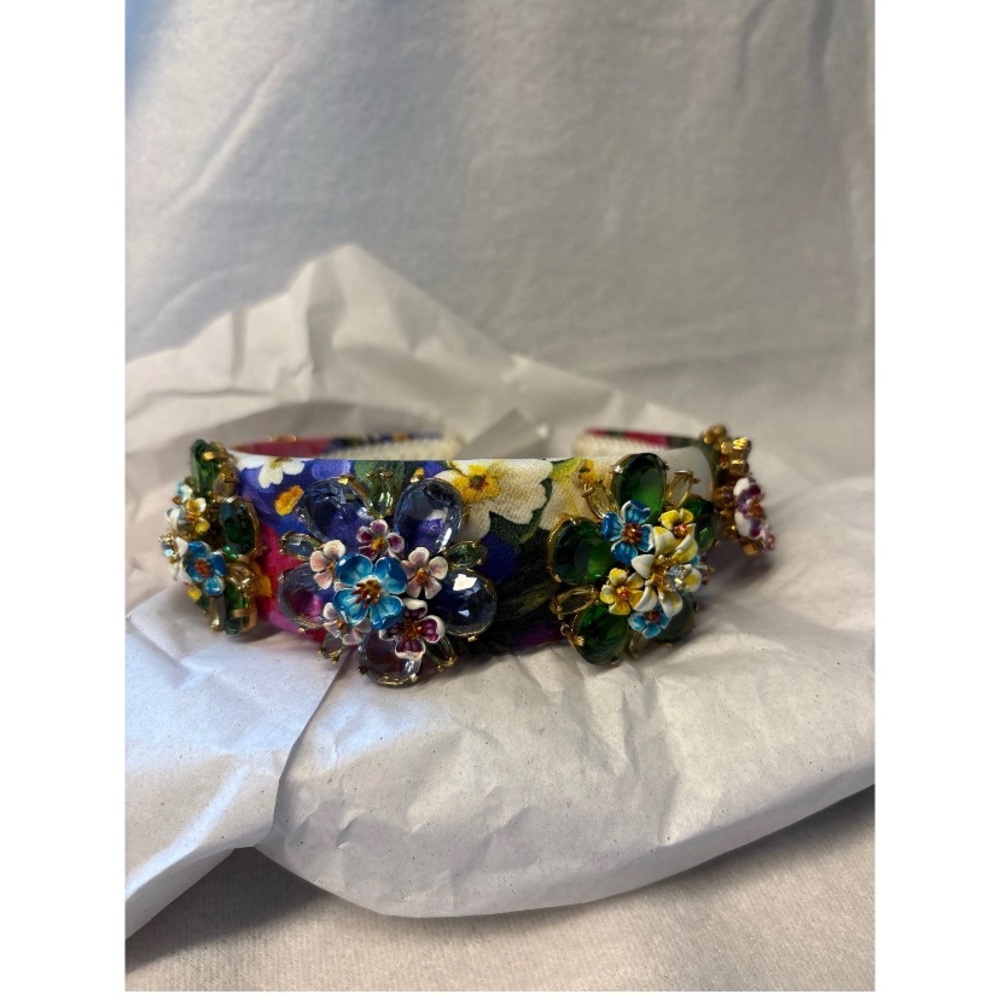 Dolce & Gabbana Multicolor Floral Headband